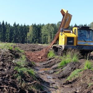 Verfüllen der Gräben